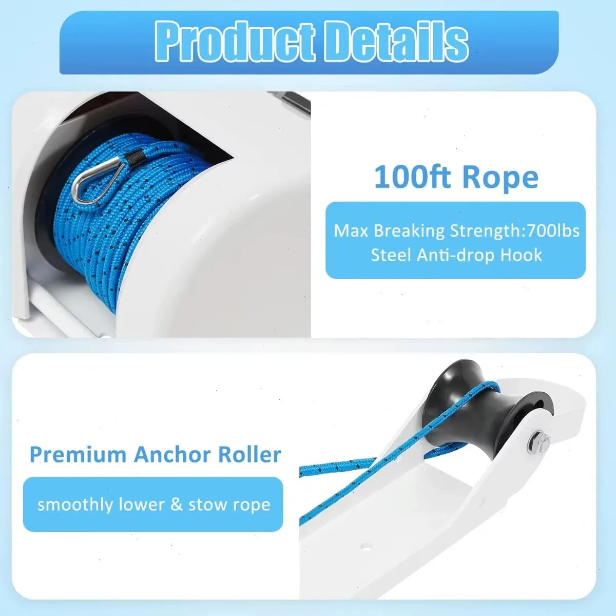 Anchor Winch Electric 25Lbs