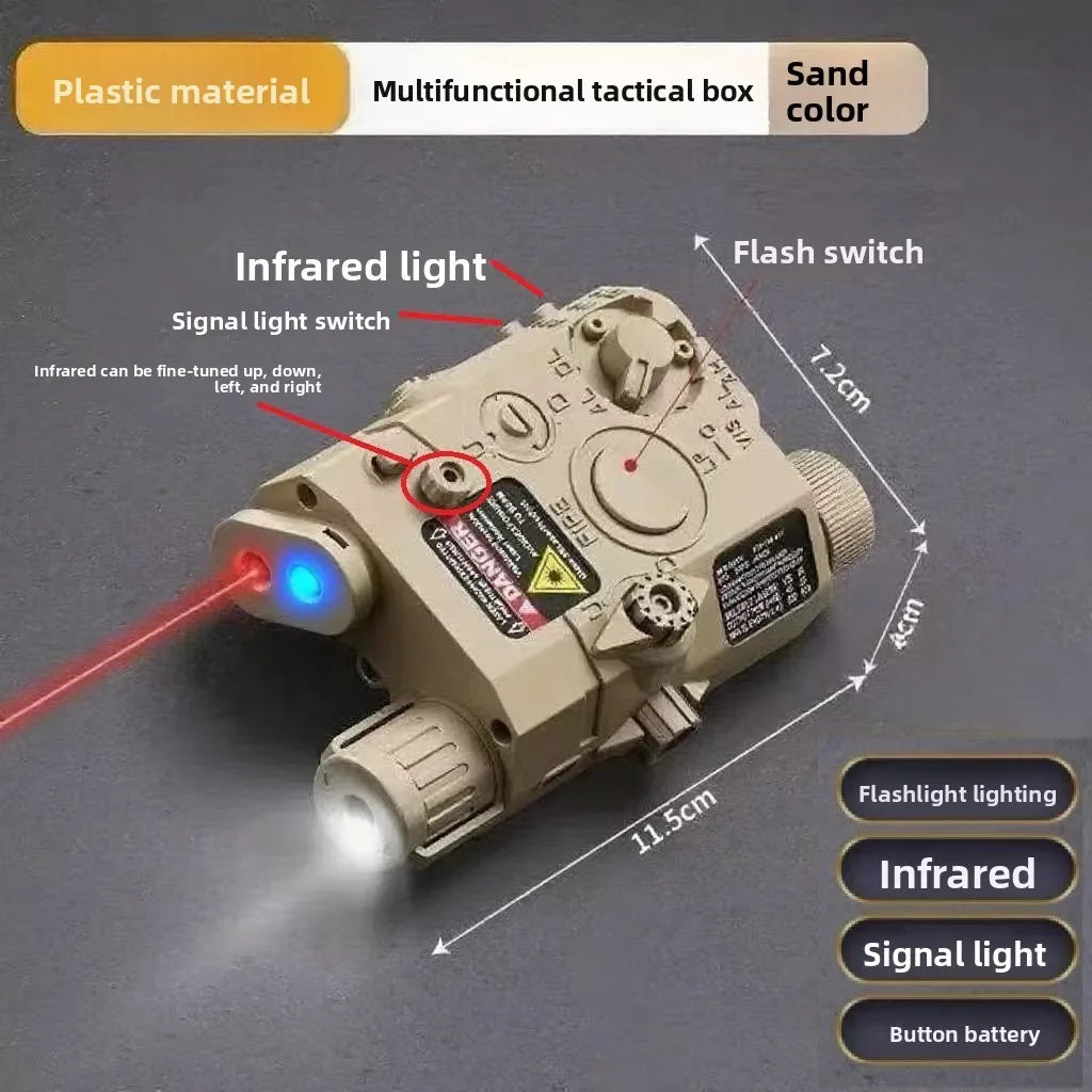 Multi-Functional Laser Box Flashlight: Fits 20mm Rail
