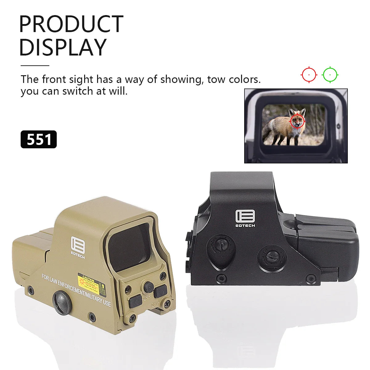 Tactical Red Dot Holographic Sight Ecotech Scope