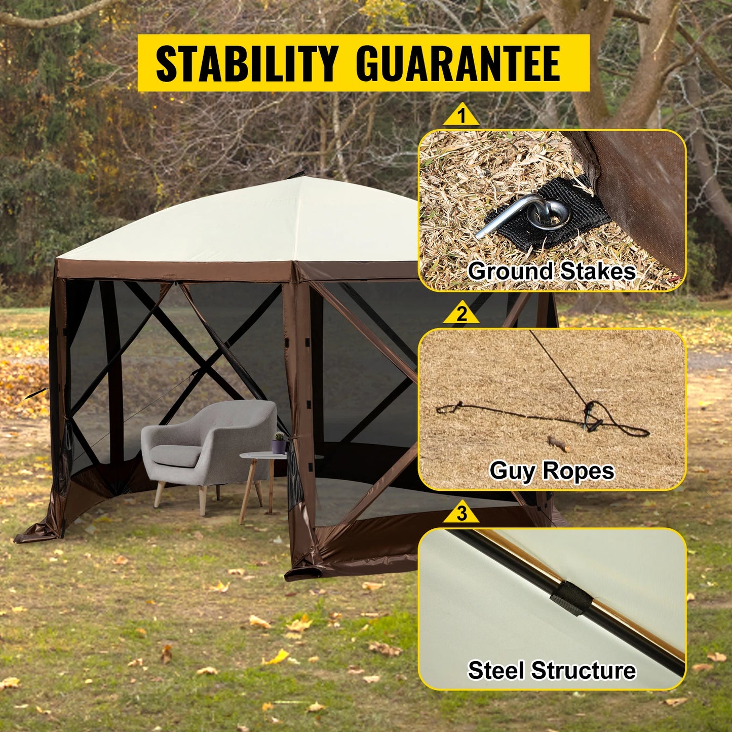 SucceBuy Pop-up Camping Gazebo