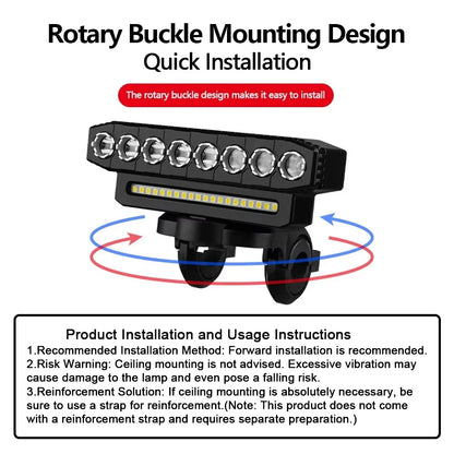 USB Rechargeable LED Bicycle Front Light