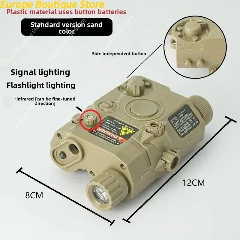 Multi-Functional Laser Box Flashlight: Fits 20mm Rail