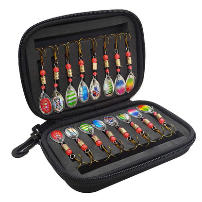 16Pcs Spinner Lure Fishing Set