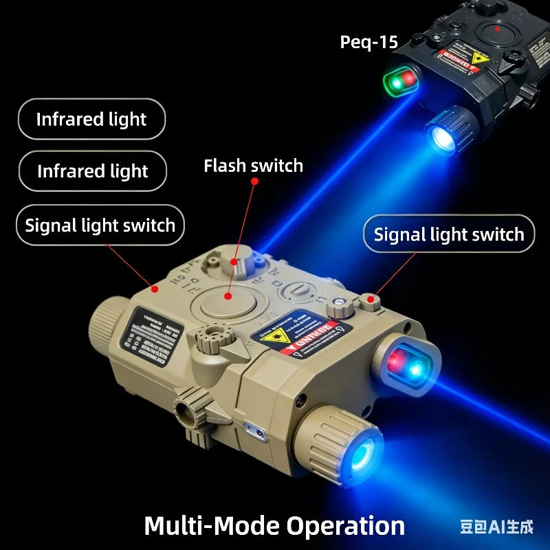 Multi-Functional Laser Box Flashlight: Fits 20mm Rail