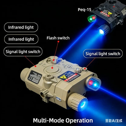 Multi-Functional Laser Box Flashlight: Fits 20mm Rail