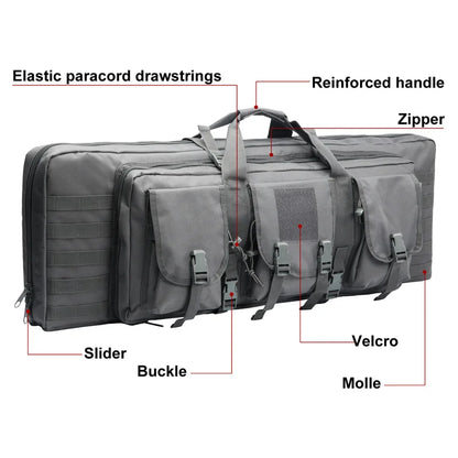 LQARMY  Tactical Double Rifle Case