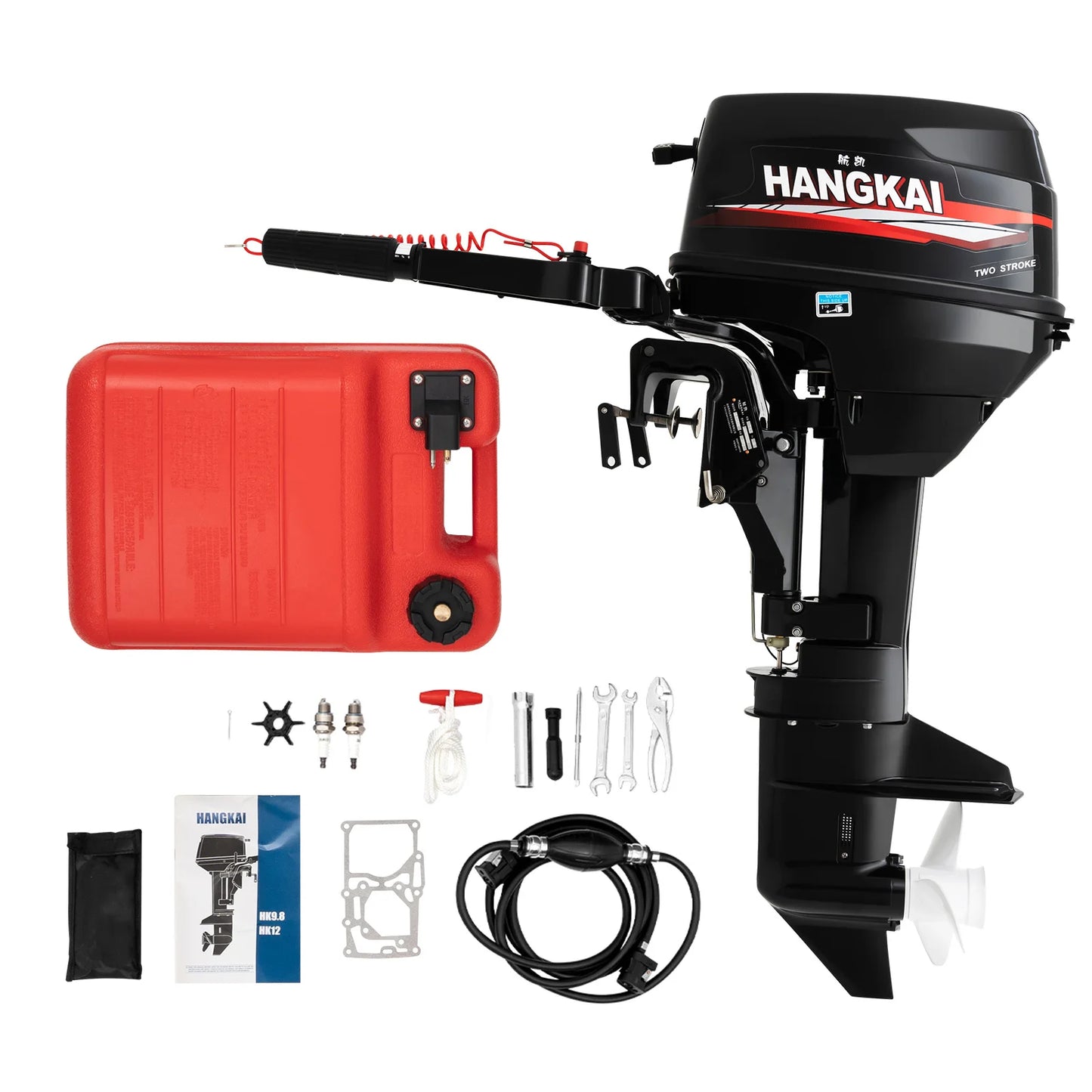2-Stroke 12HP Multi-Gear Outboard Motor