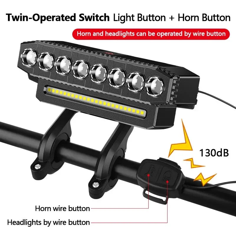 USB Rechargeable LED Bicycle Front Light