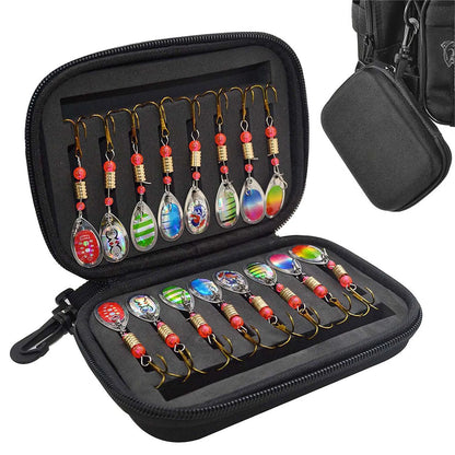 16Pcs Spinner Lure Fishing Set