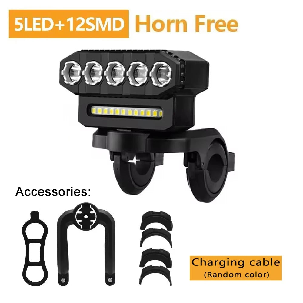 USB Rechargeable LED Bicycle Front Light