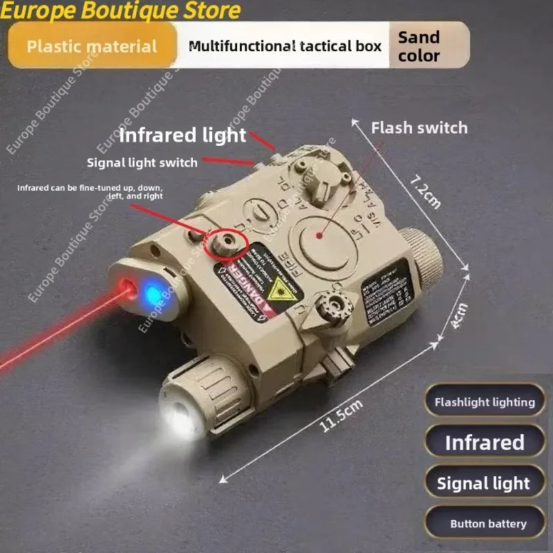 Multi-Functional Laser Box Flashlight: Fits 20mm Rail