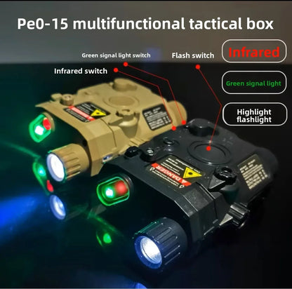 Multi-Functional Laser Box Flashlight: Fits 20mm Rail