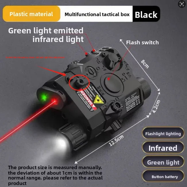 Multi-Functional Laser Box Flashlight: Fits 20mm Rail