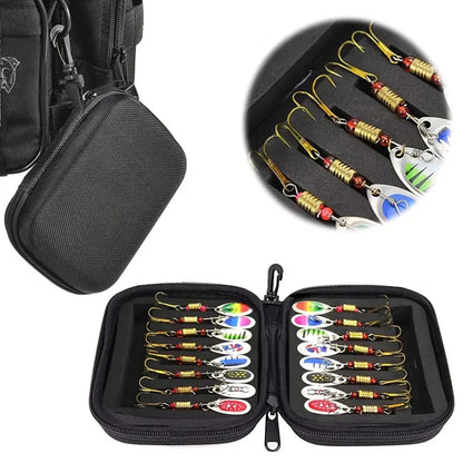 16Pcs Spinner Lure Fishing Set